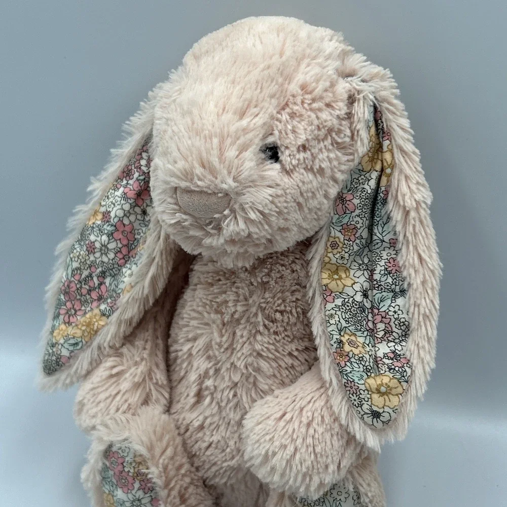 JellyCat Medium Tessa Blossom Bunny London Light Pink Plush RARE RETIRED VHTF